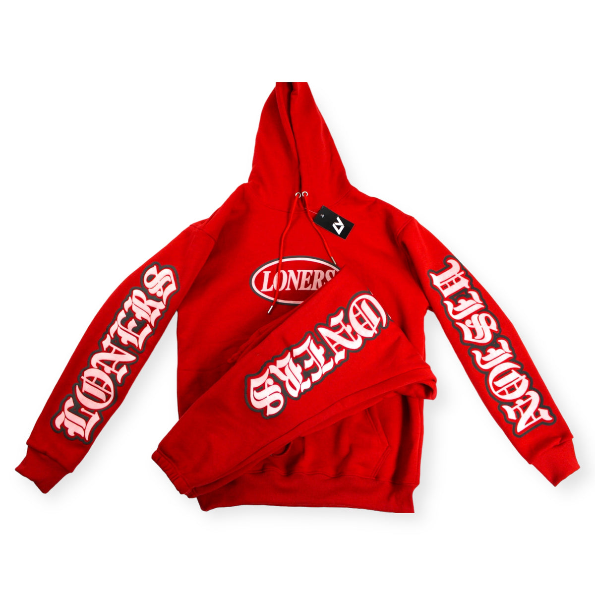 LV - 3D Graphic Sweatpants - Red